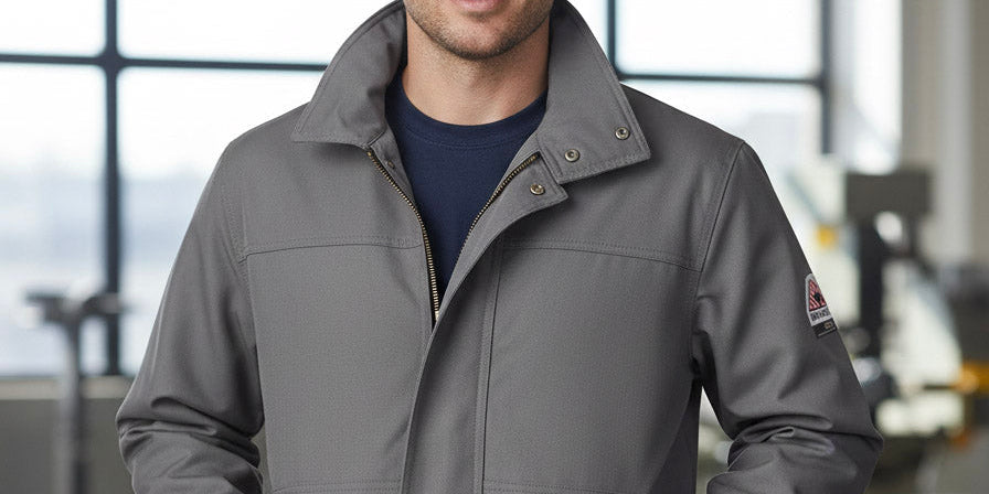 Flame resistant jackets for work and welding – durable, protective, and compliant FR jackets for men. Designed for safety, comfort, and long-lasting performance in industrial, oil & gas, and high-risk job site environments.