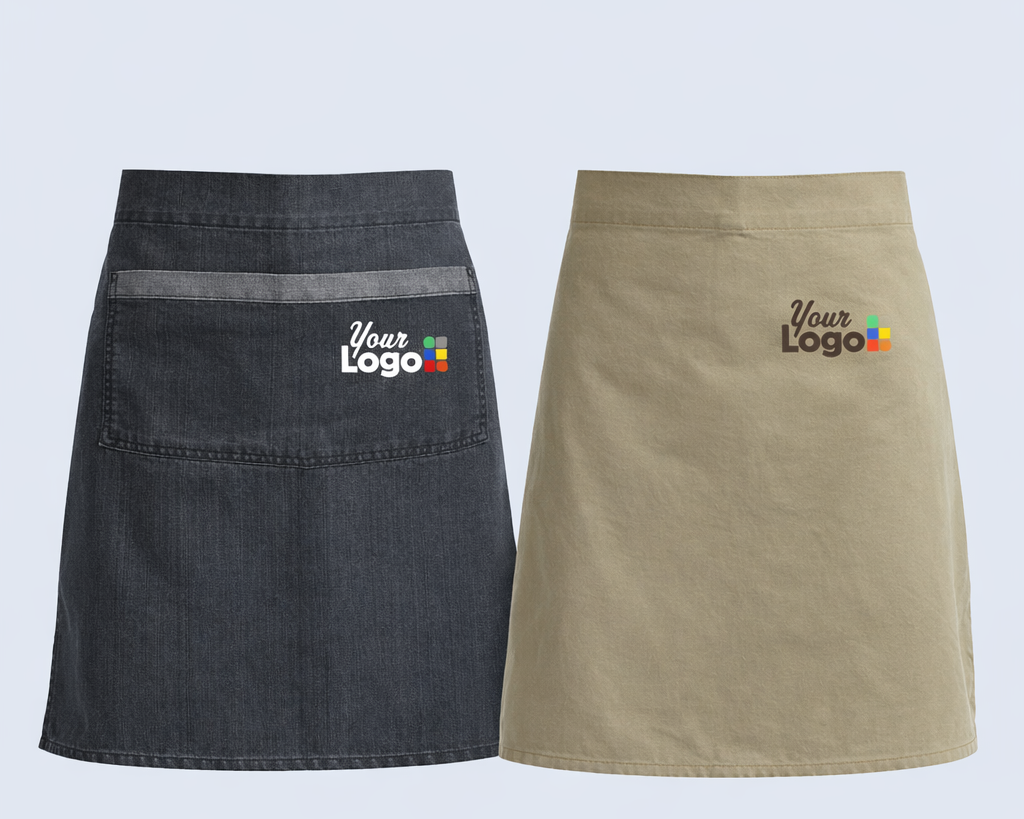 Waist Aprons with Pockets – Custom Logo Options