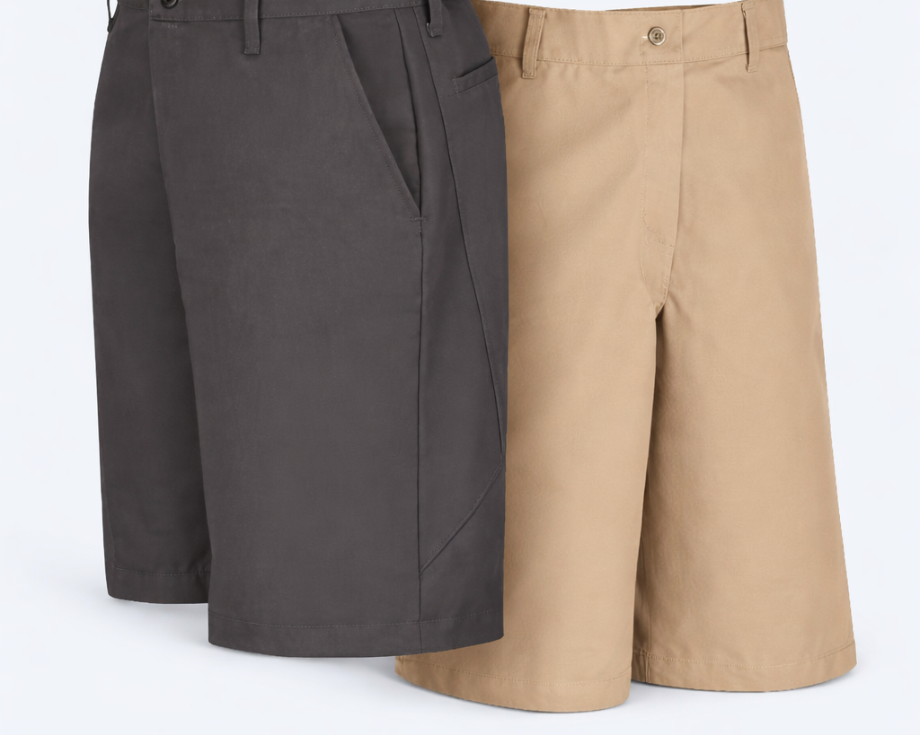 Durable work shorts for men and women – comfortable, professional shorts ideal for outdoor work, active jobs, and everyday use. High-quality, long-lasting workwear designed for performance, mobility, and team uniforms.