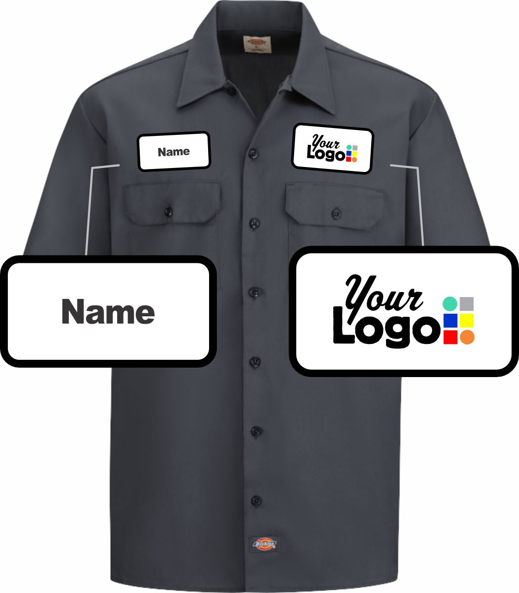Dickies S/S Traditional Custom Work Shirt, color: Charcoal