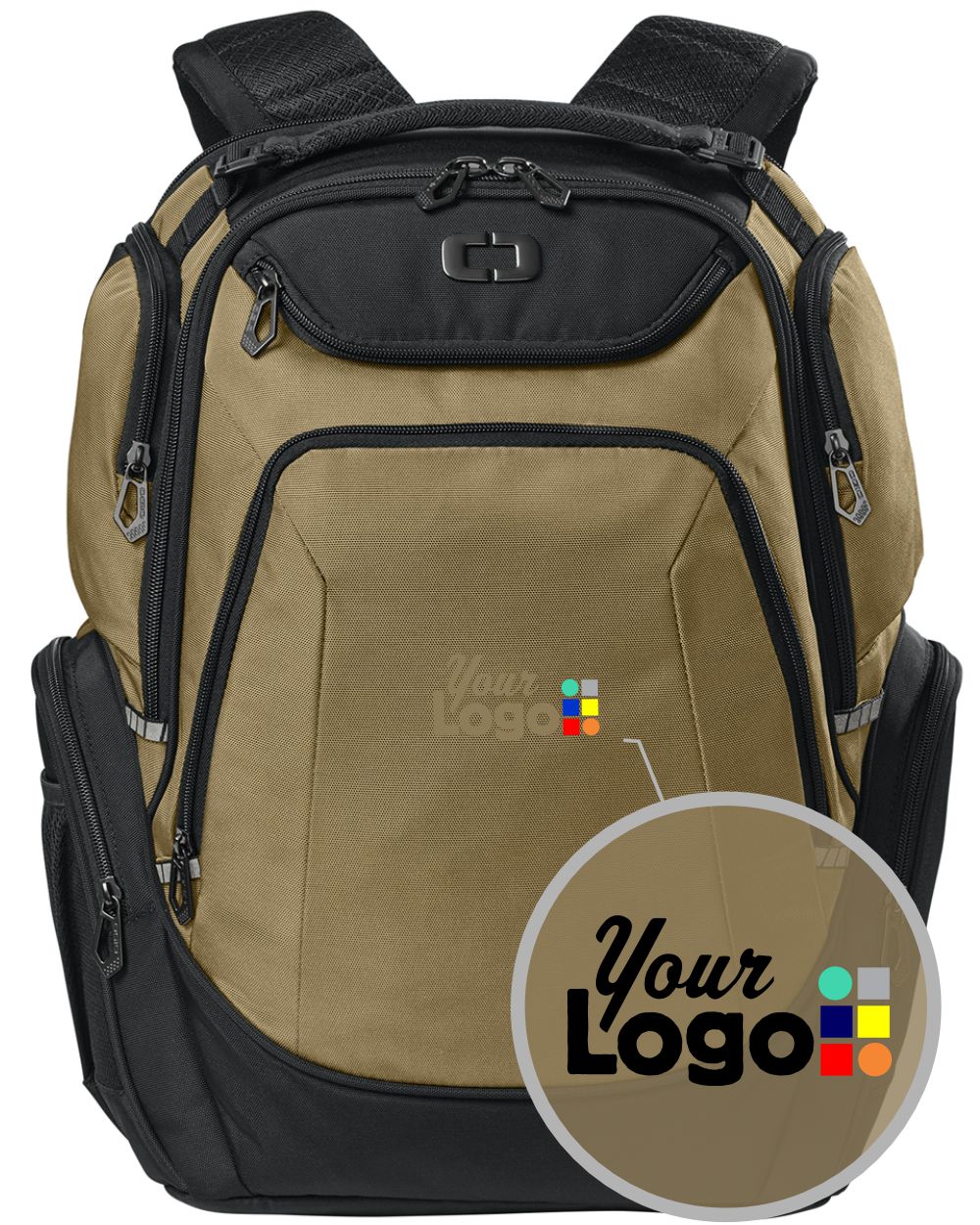 Ogio Kinetic Custom Backpack, color: Command Khaki