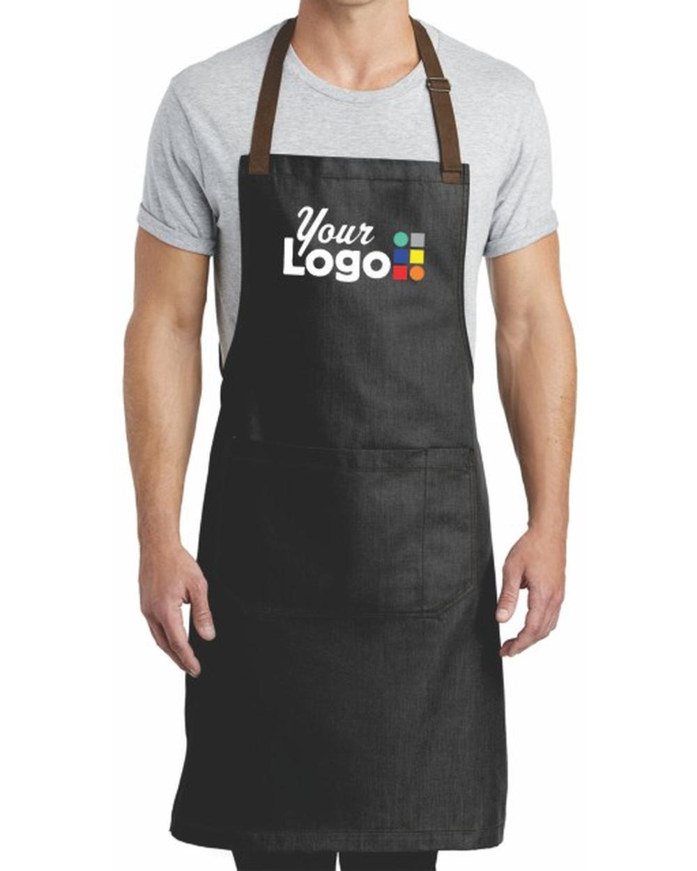 Port Authority Market Full-Length Custom Apron, color: Dark Midnight