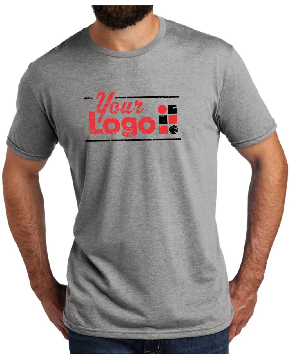 Allmade S/S Tri-Blend Custom T-Shirt, color: Aluminum Grey