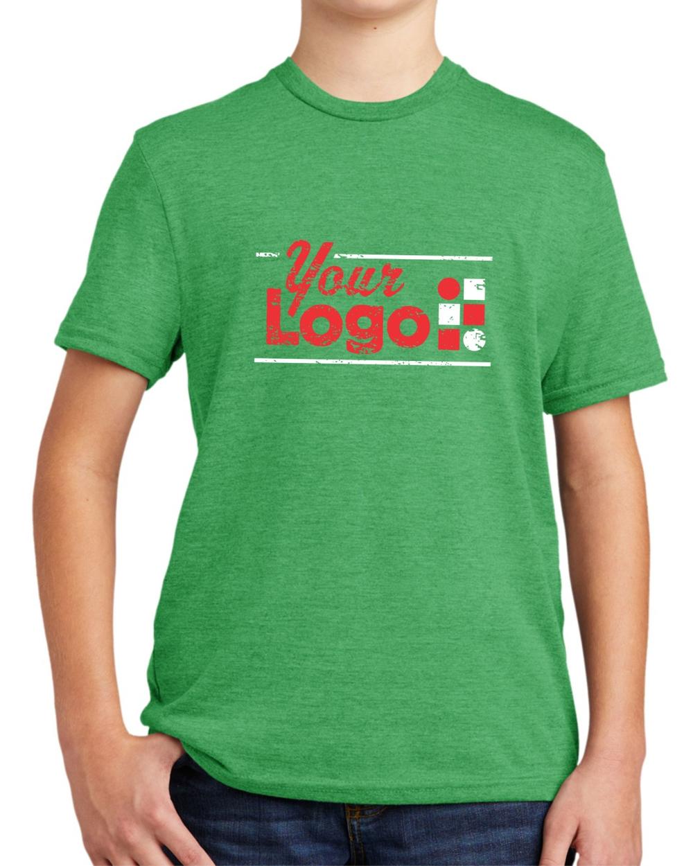 Allmade S/S Tri-Blend Custom T-Shirt, color: Enviro Green