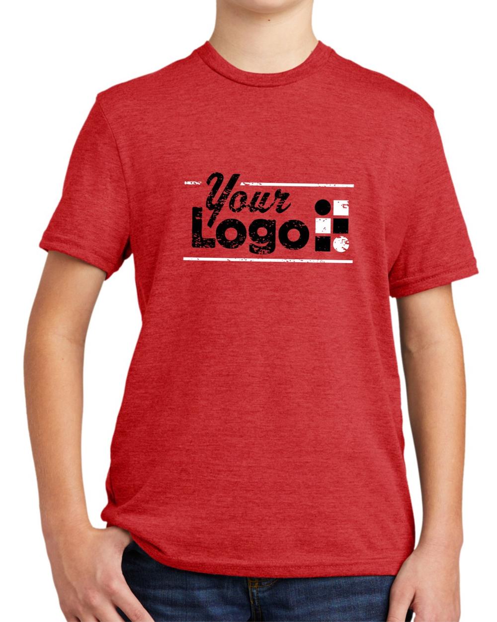 Allmade S/S Tri-Blend Custom T-Shirt, color: Rise Up Red