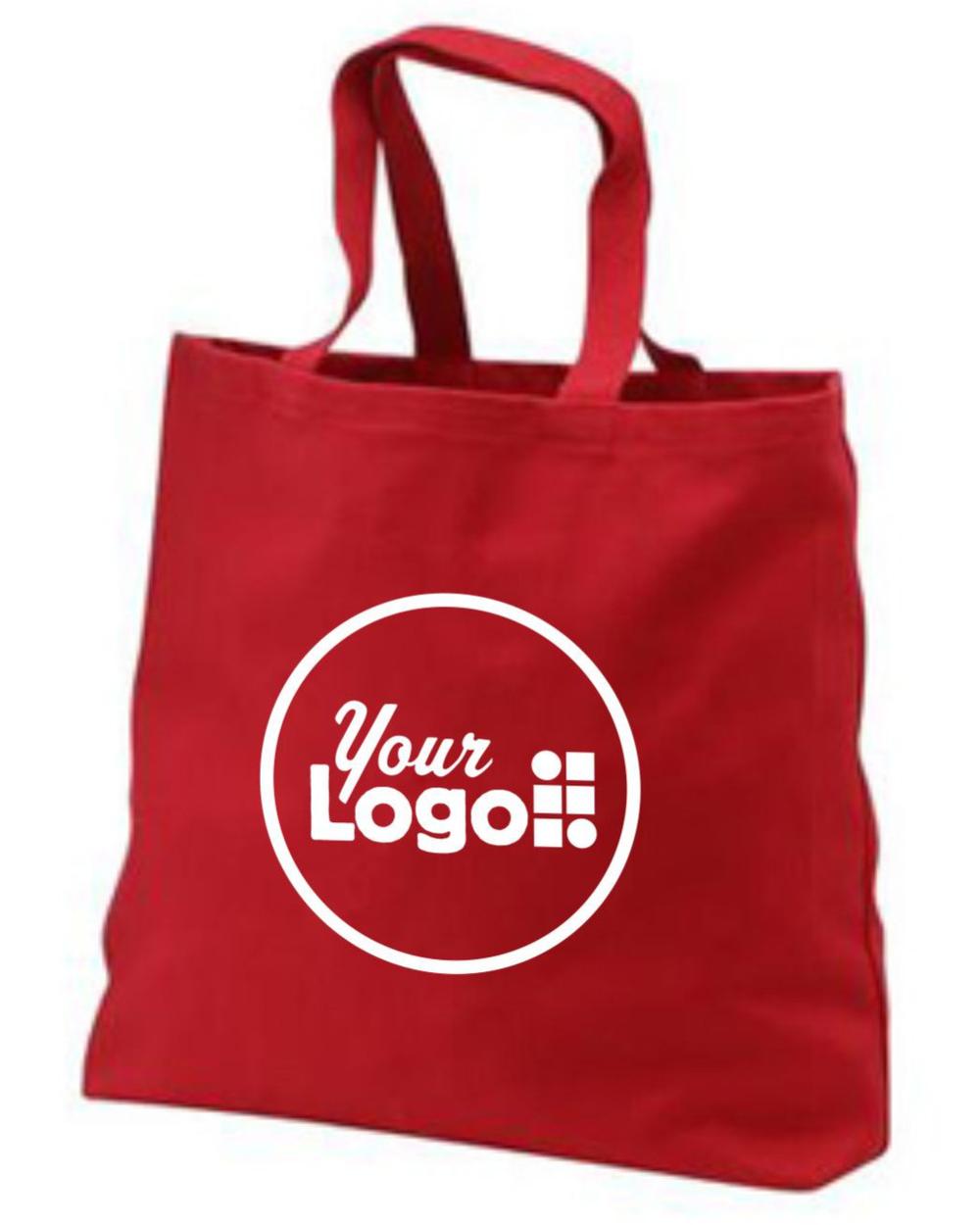 Port Authority Convention Custom Tote Bag, color: Red