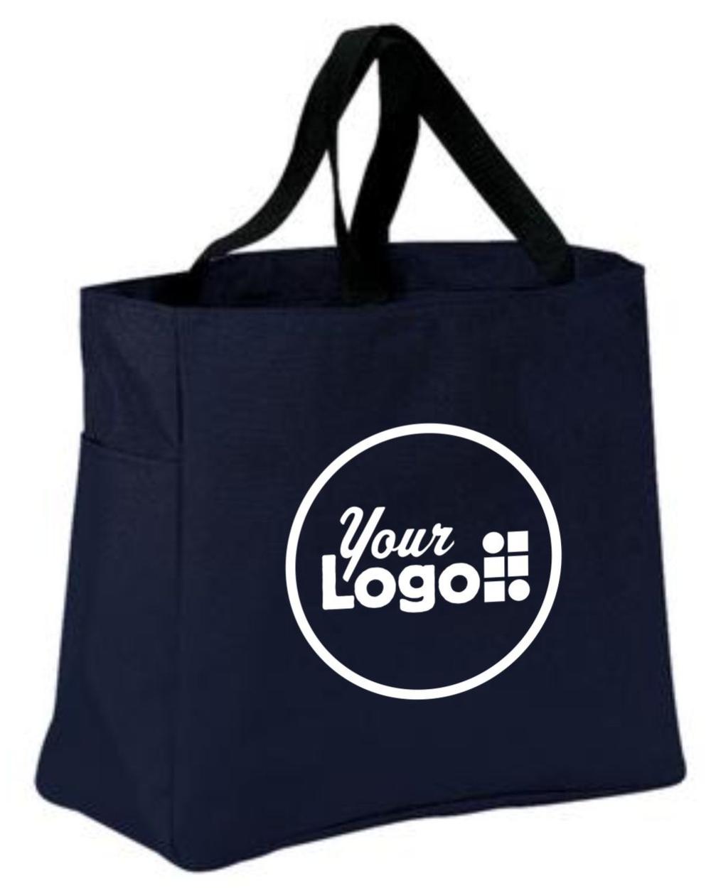Port Authority Essential Custom Tote Bag, color: Navy