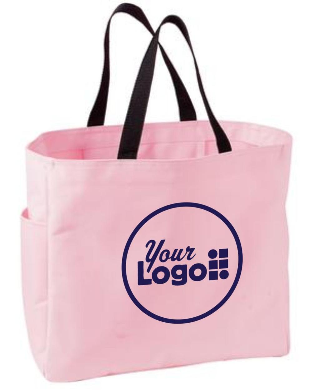 Port Authority Essential Custom Tote Bag, color: Pink