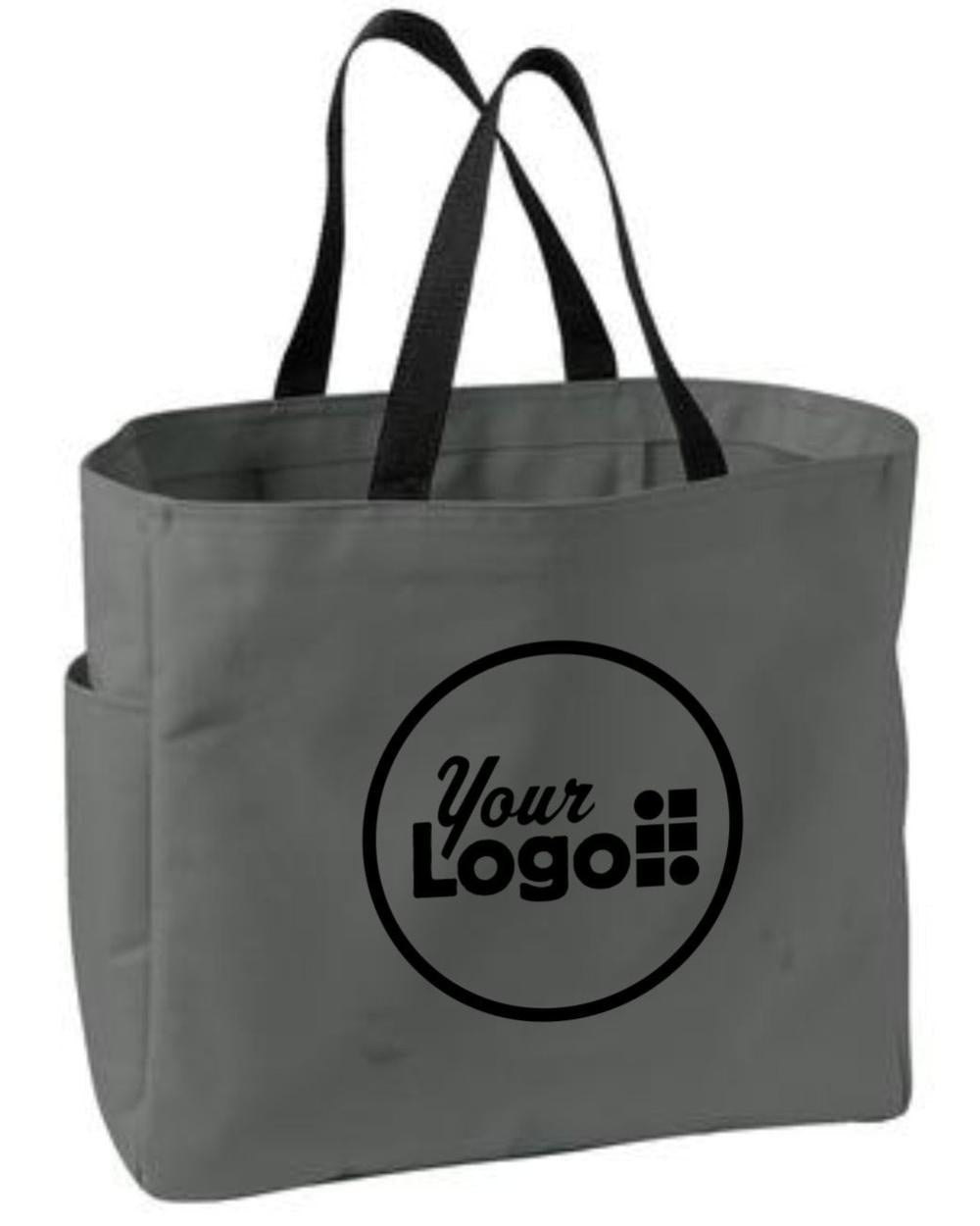 Port Authority Essential Custom Tote Bag, color: Charcoal
