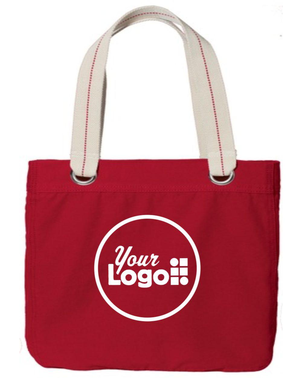 Port Authority Allie Custom Tote Bag, color: Sangria