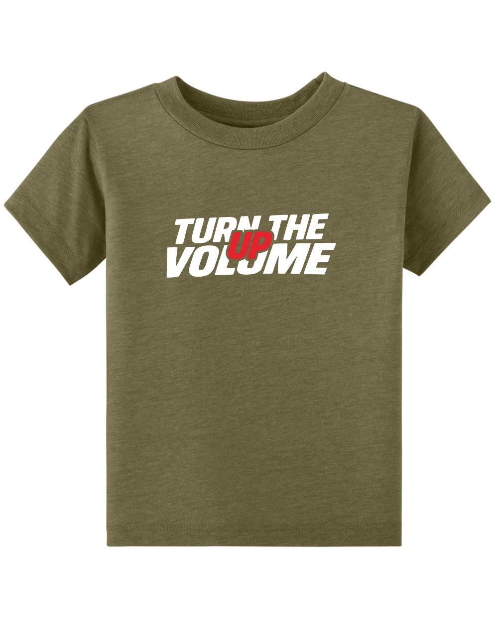 BELLA-CANVAS S/S Triblend Turn The Volume Up T-Shirt, color: Olive Triblend