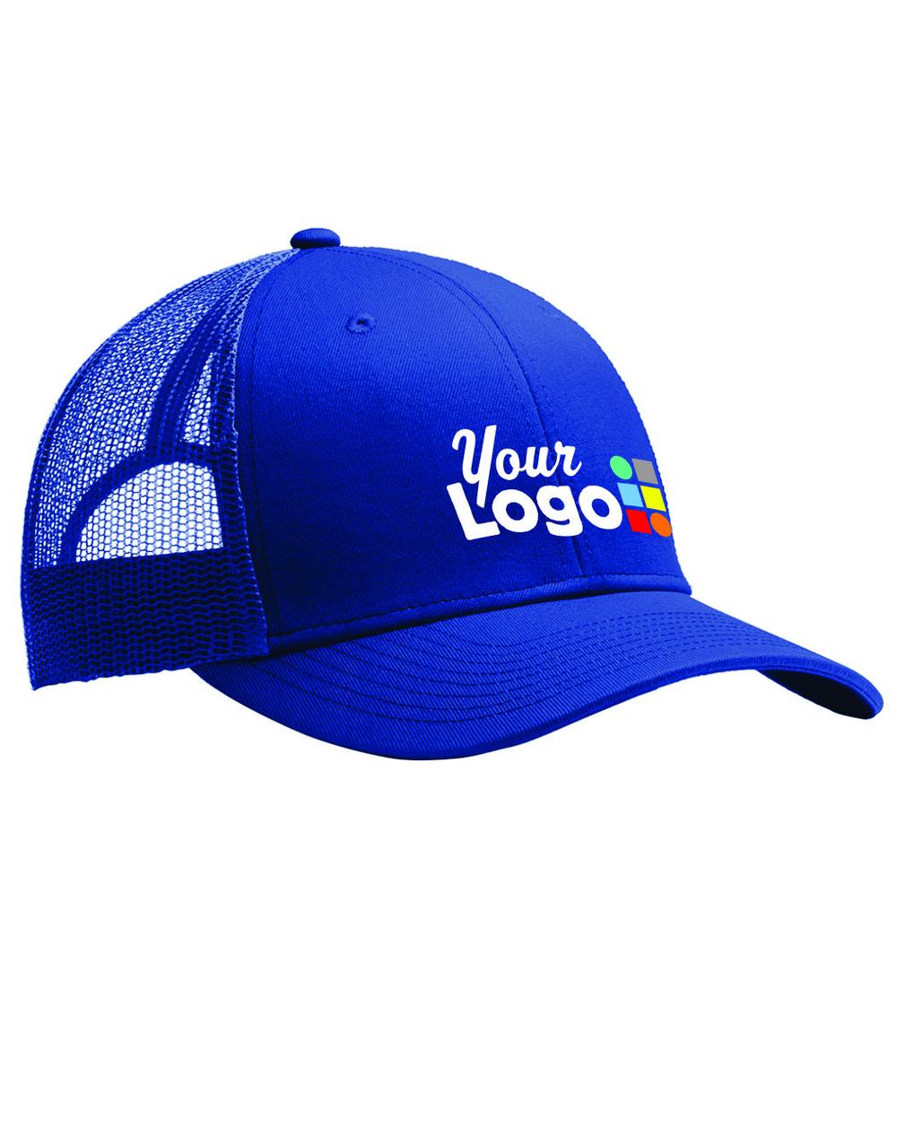 Port Authority Snapback Trucker Custom Cap, color: Patriot Blue