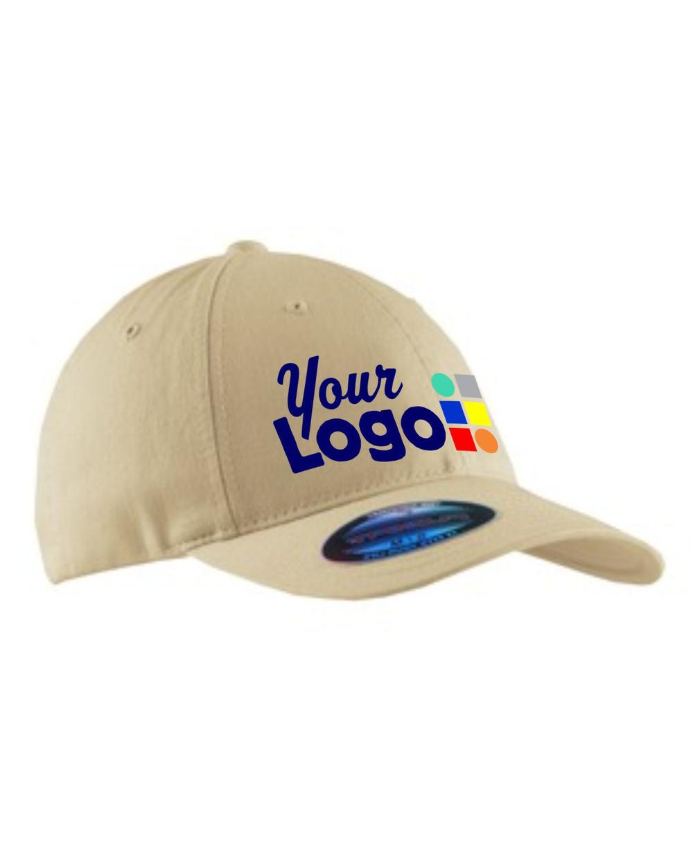 Port Authority Garment Washed Stretch-Fit Custom Cap, color: Stone