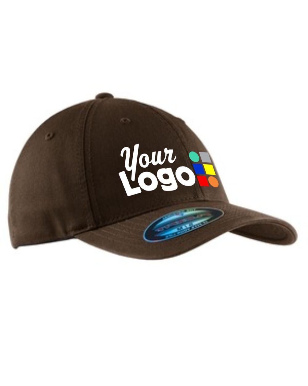 Port Authority Garment Washed Stretch-Fit Custom Cap, color: Brown