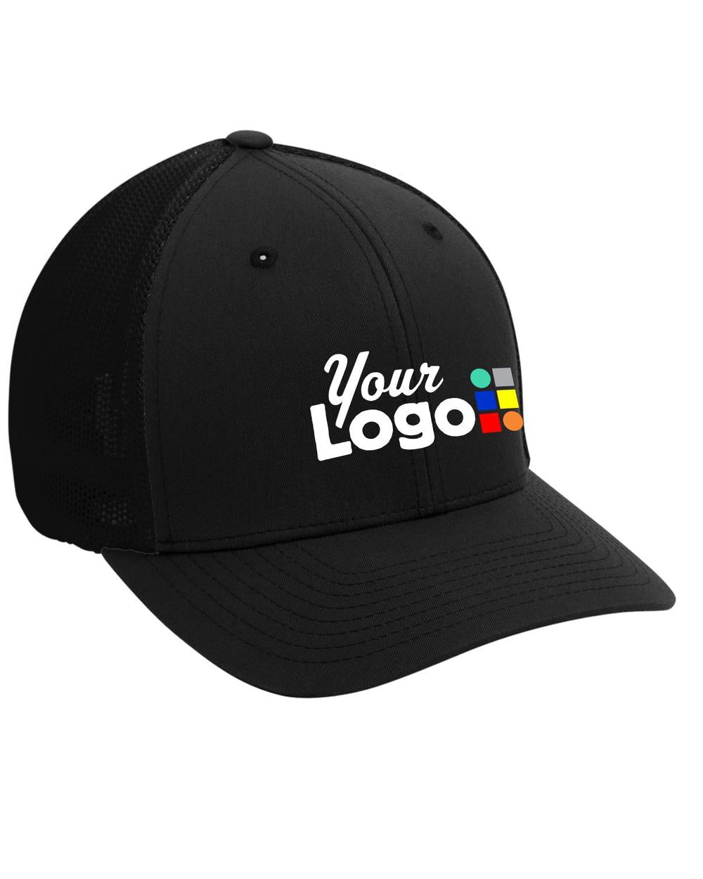 Port Authority MeshBack FlexFit Custom Cap, color: Black