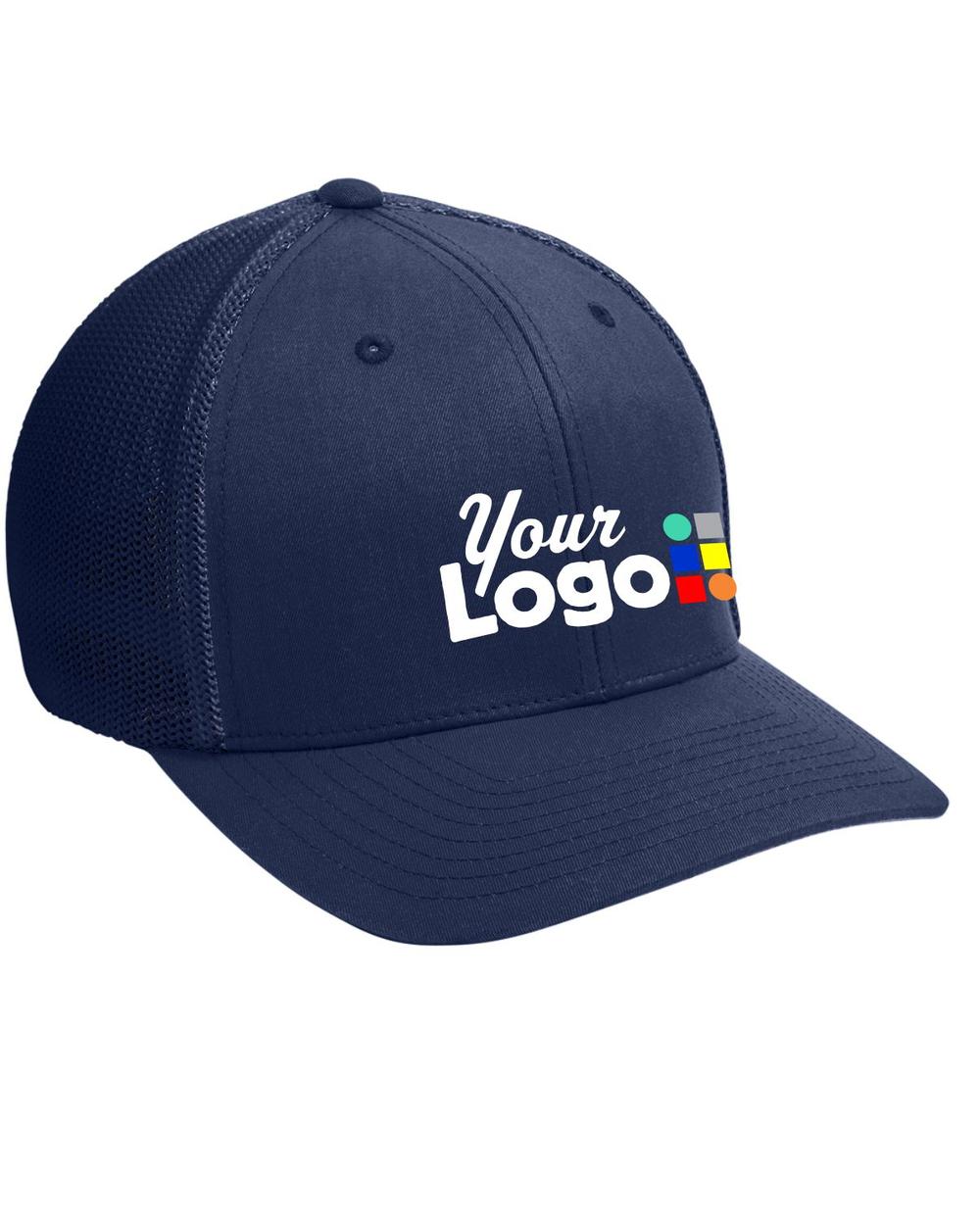 Port Authority MeshBack FlexFit Custom Cap, color: True Navy