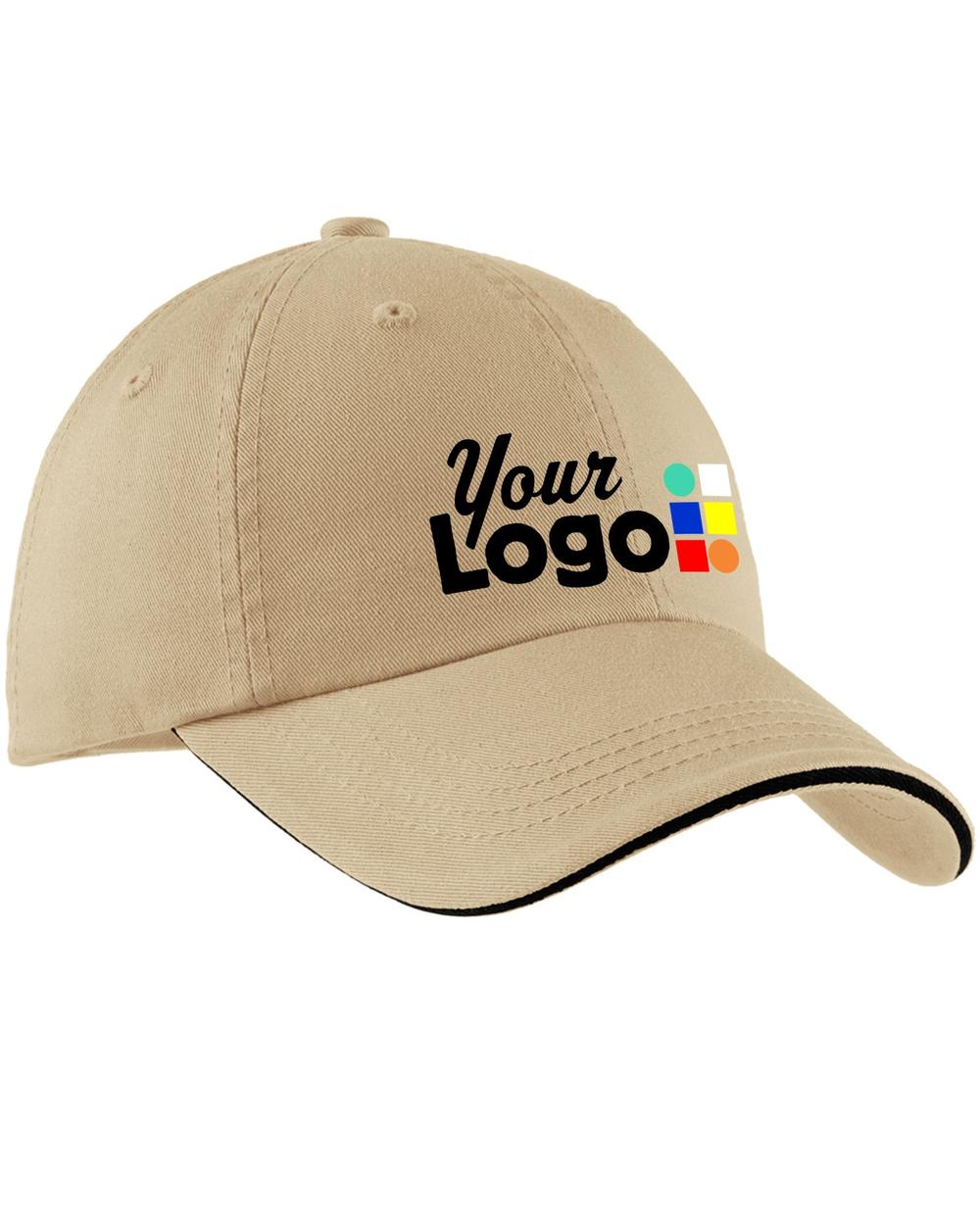 Port Authority Signature Custom Cap, color: Stone/Black