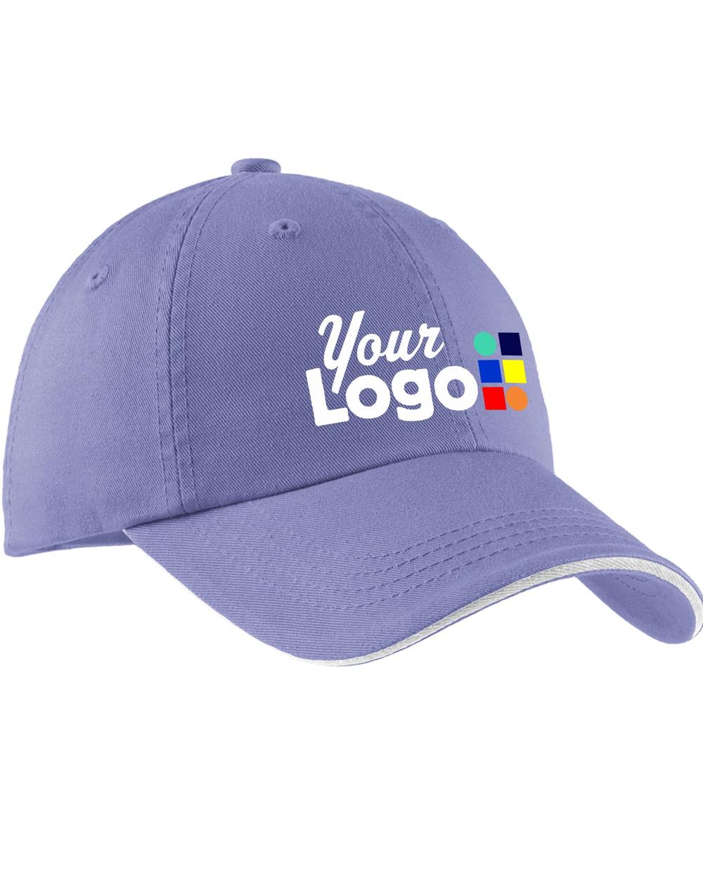 Port Authority Signature Custom Cap, color: Blue Iris/Stone