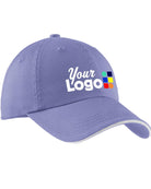 Port Authority Signature Custom Cap, color: Blue Iris/Stone