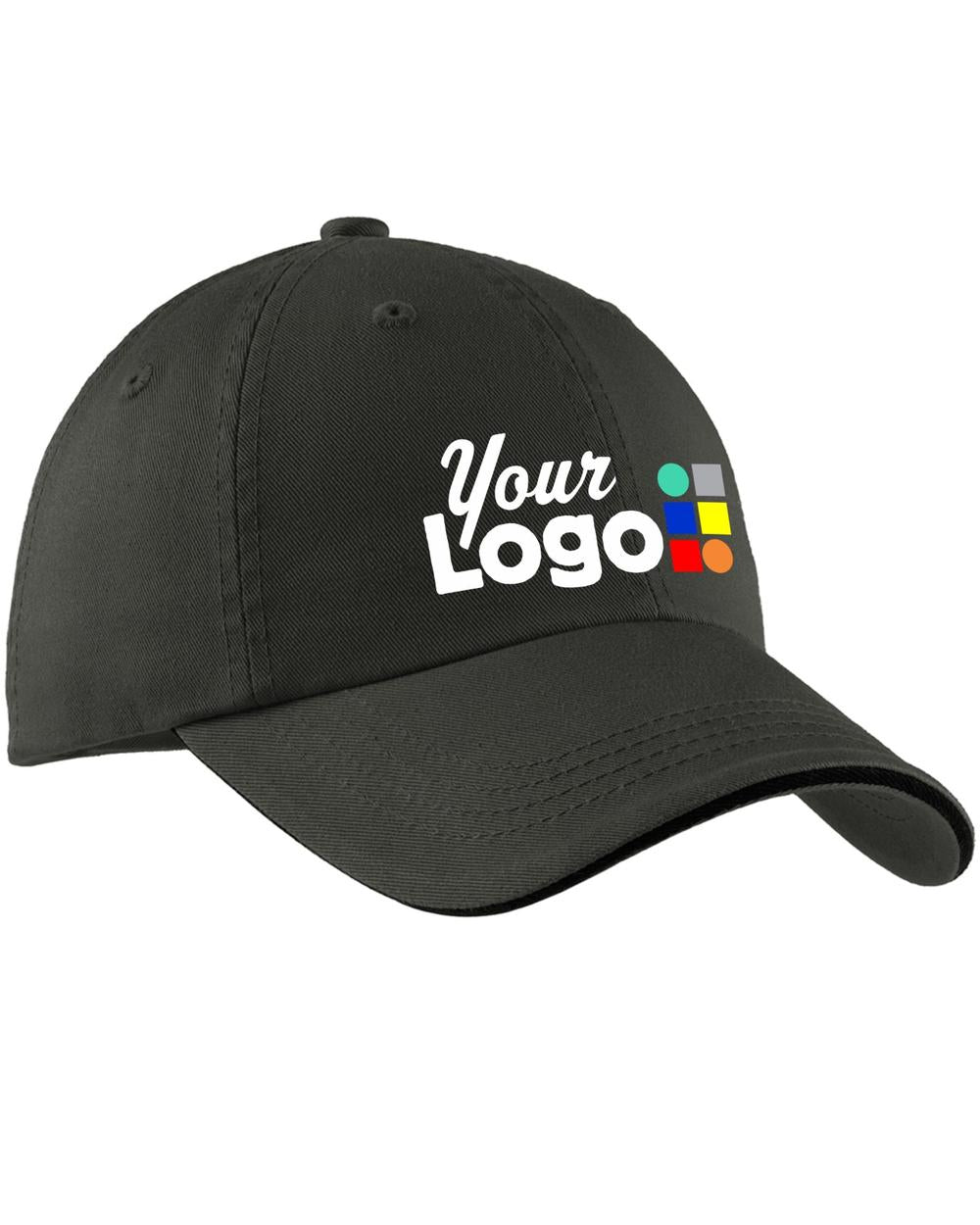Port Authority Signature Custom Cap, color: Charcoal/Black