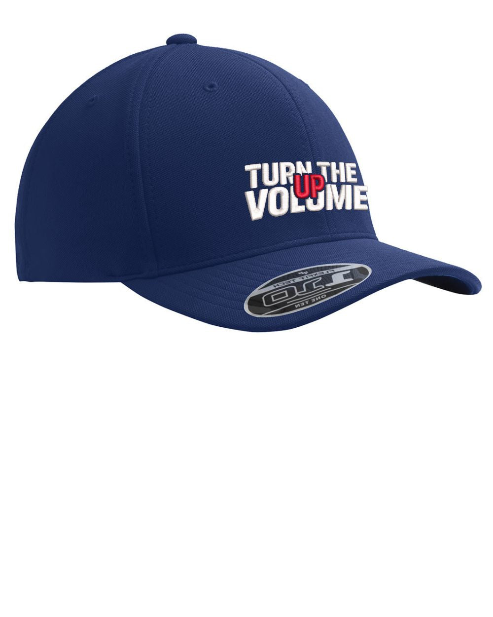Port Authority MeshBack FlexFit Turn The Volume Up Cap, color: Navy