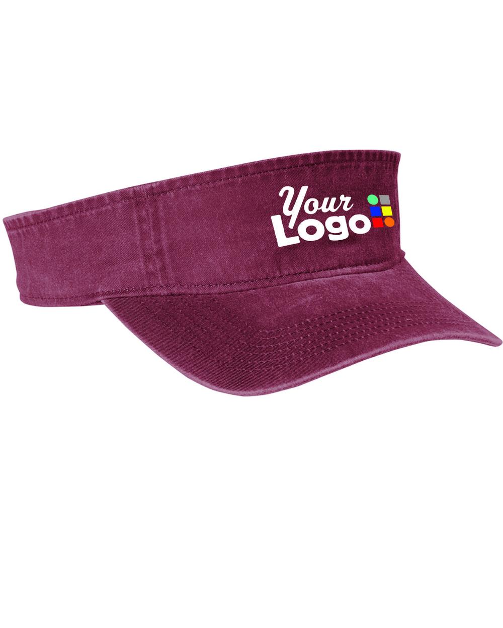 Port Authority Beach Wash Custom Visor, color: Red Rock