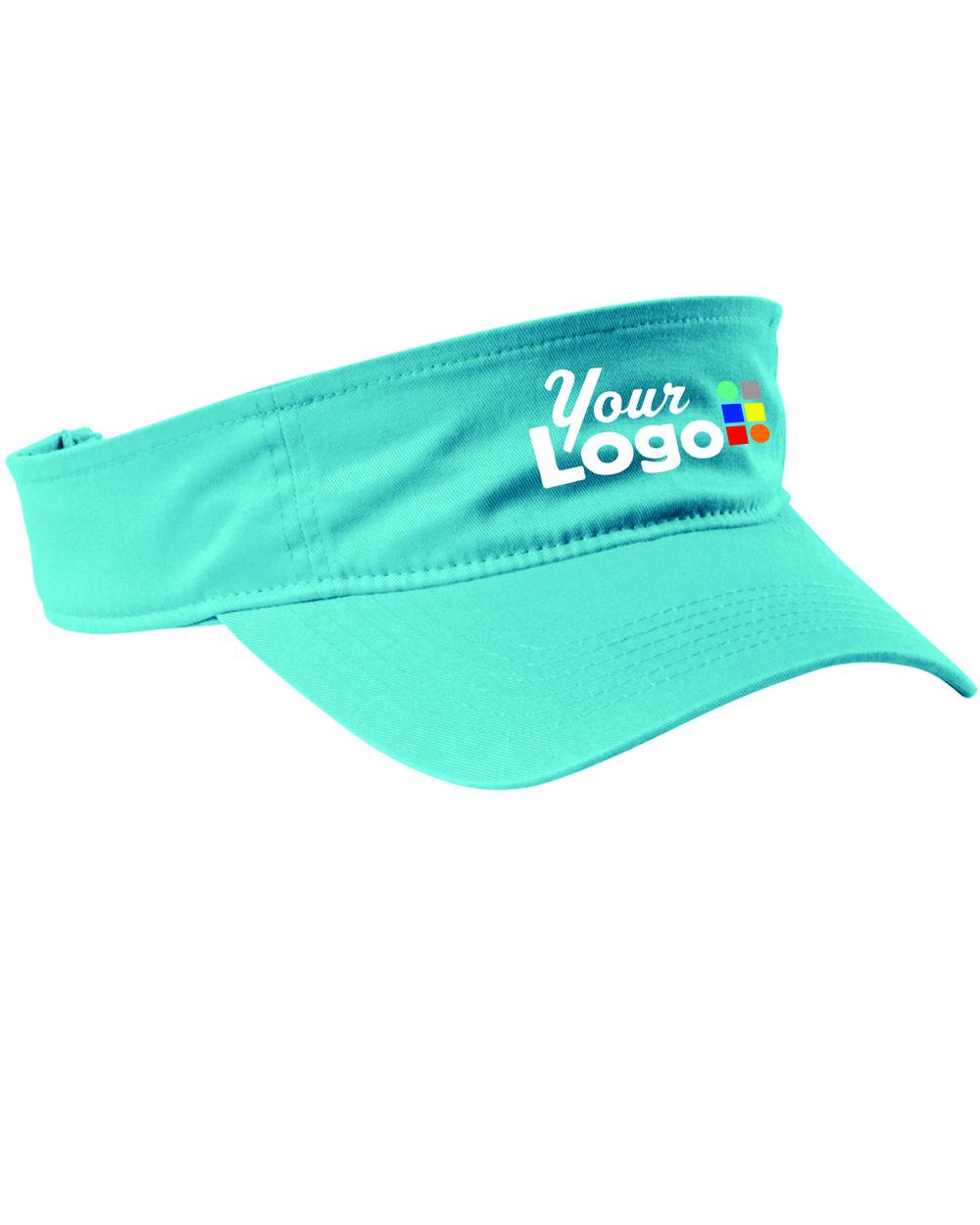 Port Authority Beach Wash Custom Visor, color: Tidal Wave