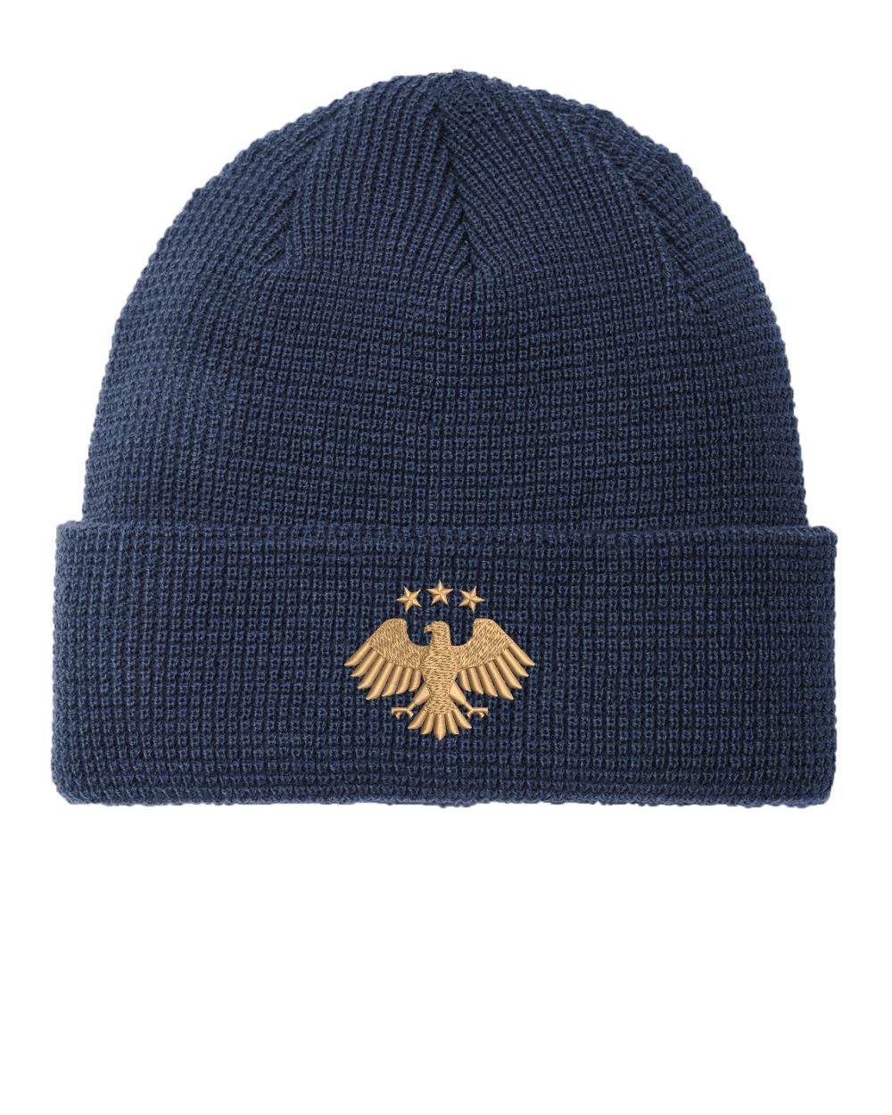 Port Authority Thermal Knit Cuffed Syria's New Eagle Beanie, color: Insignia Blue