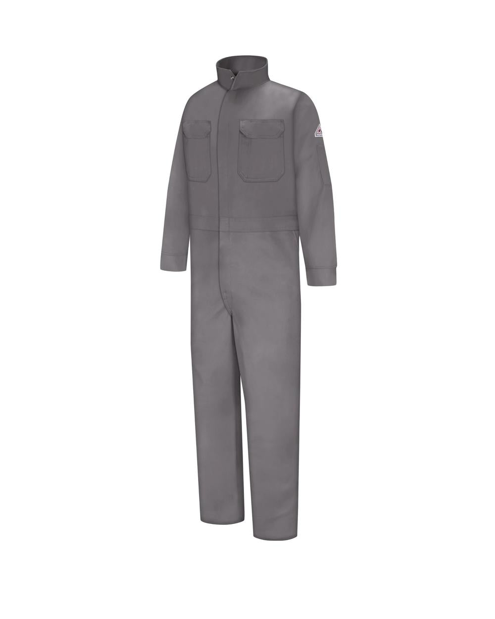 Bulwark Deluxe Excel Flame Resistant Coverall, color: Medium Grey