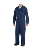 Bulwark Deluxe Contractor Excel Flame Resistant Coverall, color: Navy