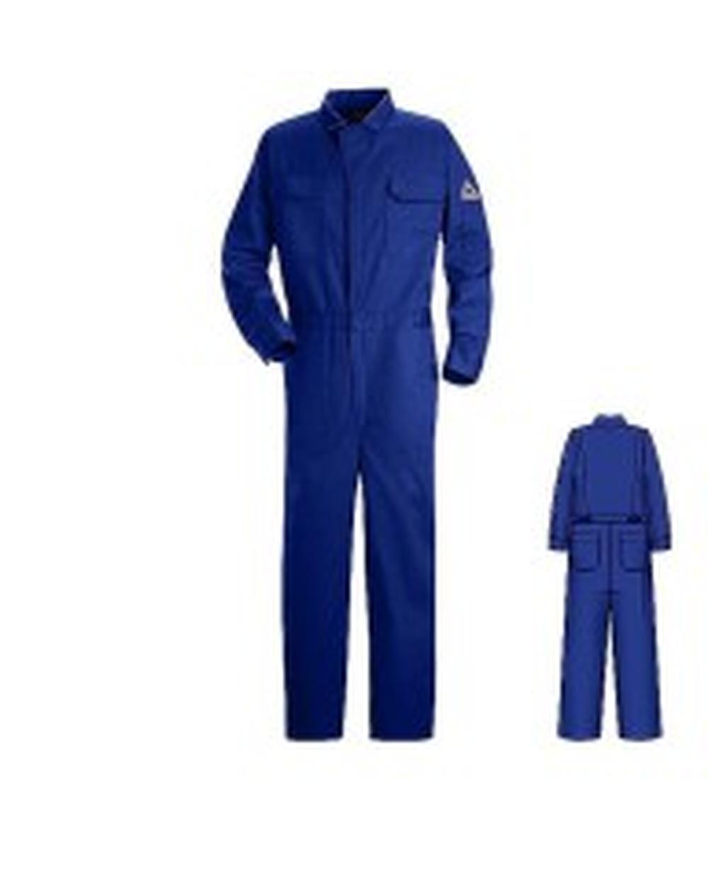 Bulwark Deluxe Contractor Excel Flame Resistant Coverall, color: Royal Blue