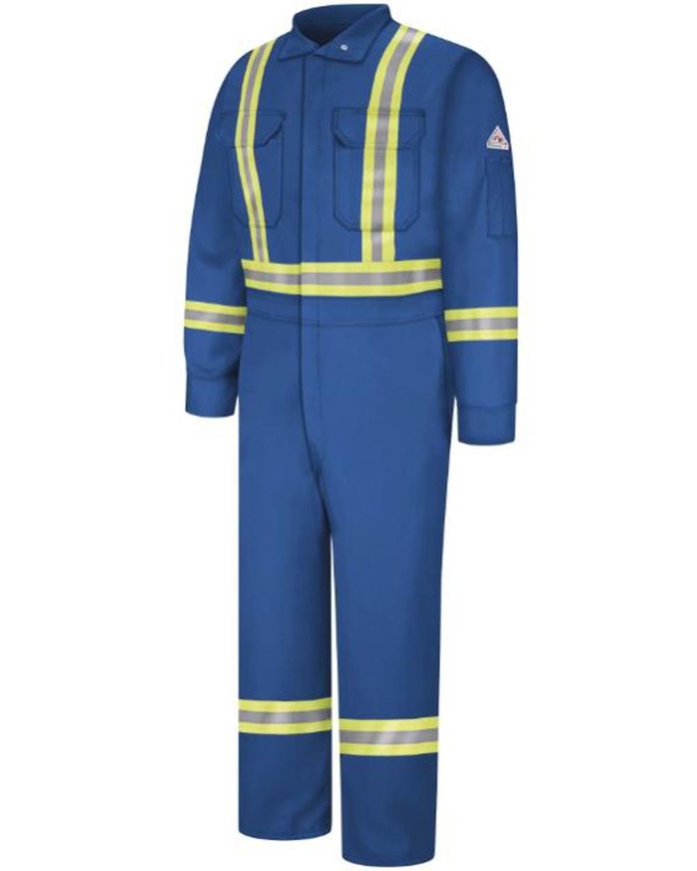 Bulwark CSA Compliant Flame Resistant Coverall, color: Royal Blue