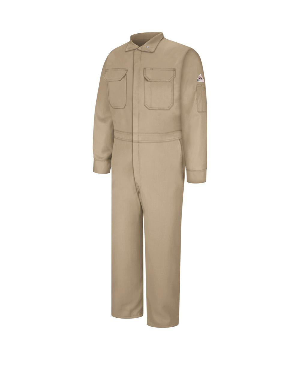 Bulwark Deluxe Nomex IIIA 4.5 oz Flame Resistant Coverall, color: Tan