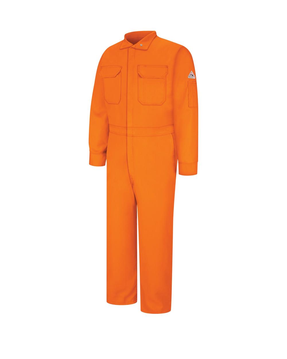 Bulwark Deluxe Nomex IIIA 6 oz Flame Resistant Coverall, color: Orange