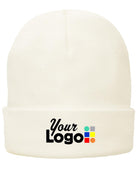 Port & Company Fleece-Lined Knit Custom Beanie, color: White
