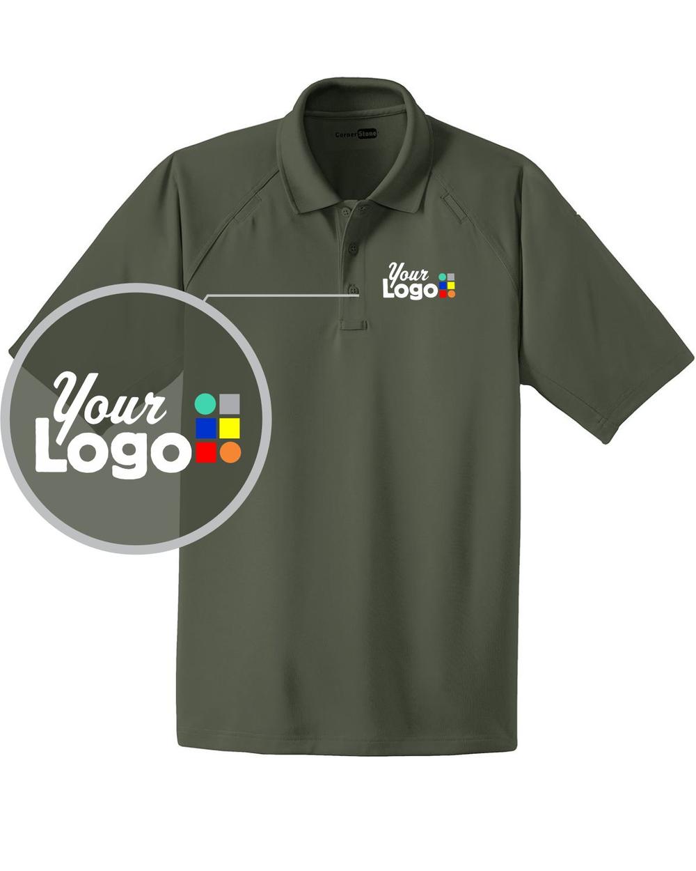 CornerStone S/S Select Snag-Proof Tactical Custom Golf Shirt, color: Tactical Green