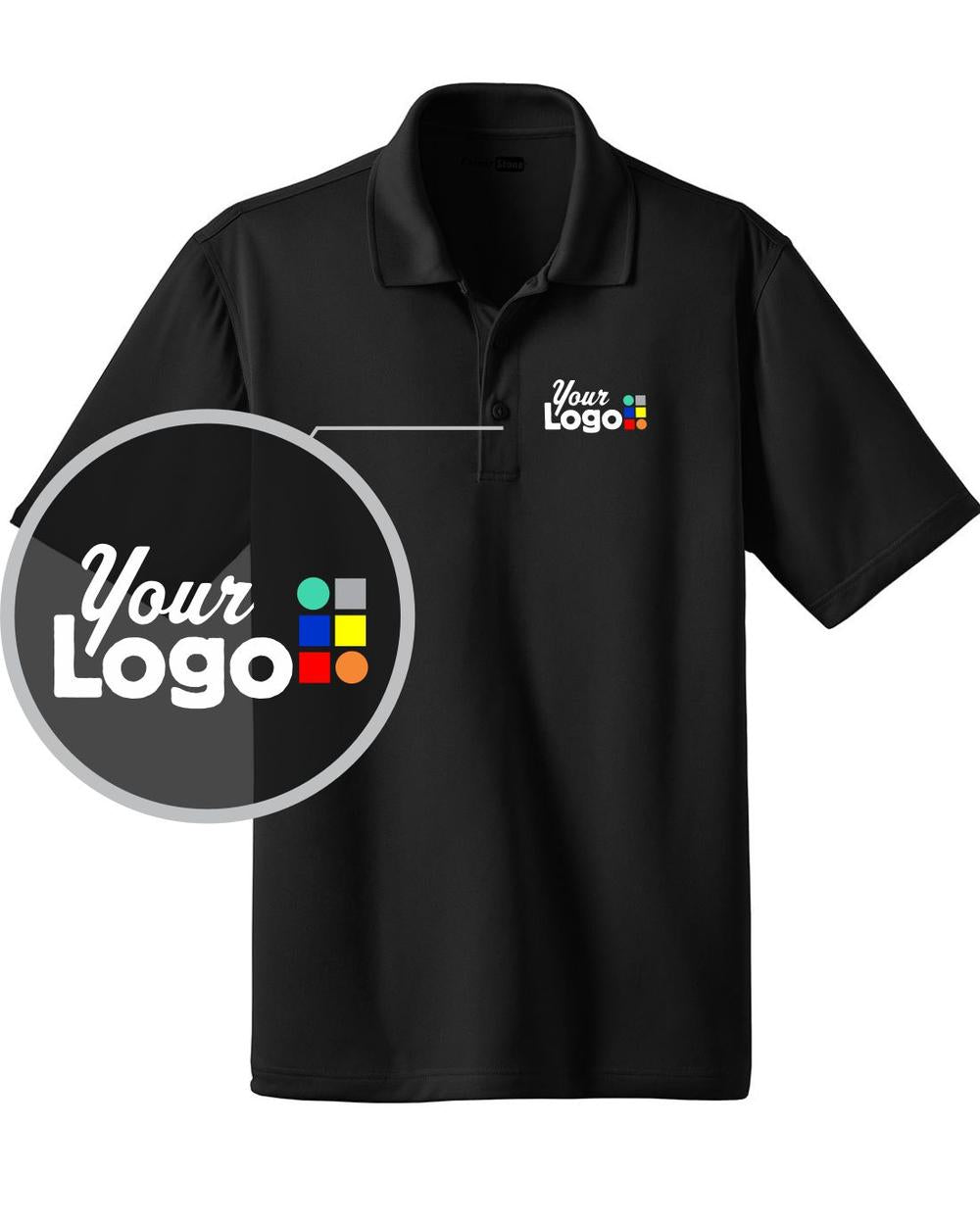 CornerStone S/S Select Snag-Proof Industrial Custom Golf Shirt, color: Black