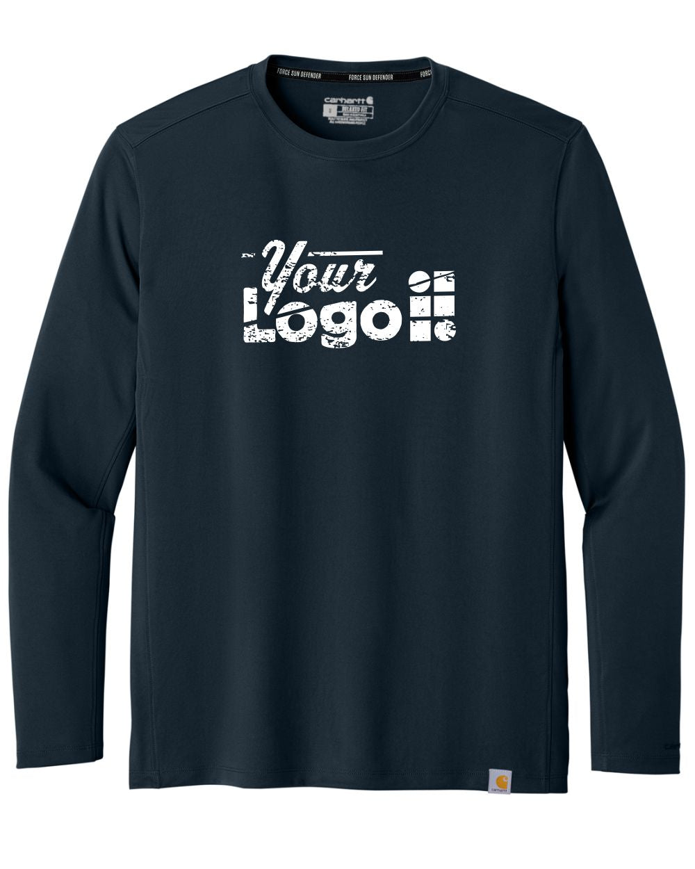 Carhartt L/S Force Sun Defender Custom T-Shirt, color: Navy
