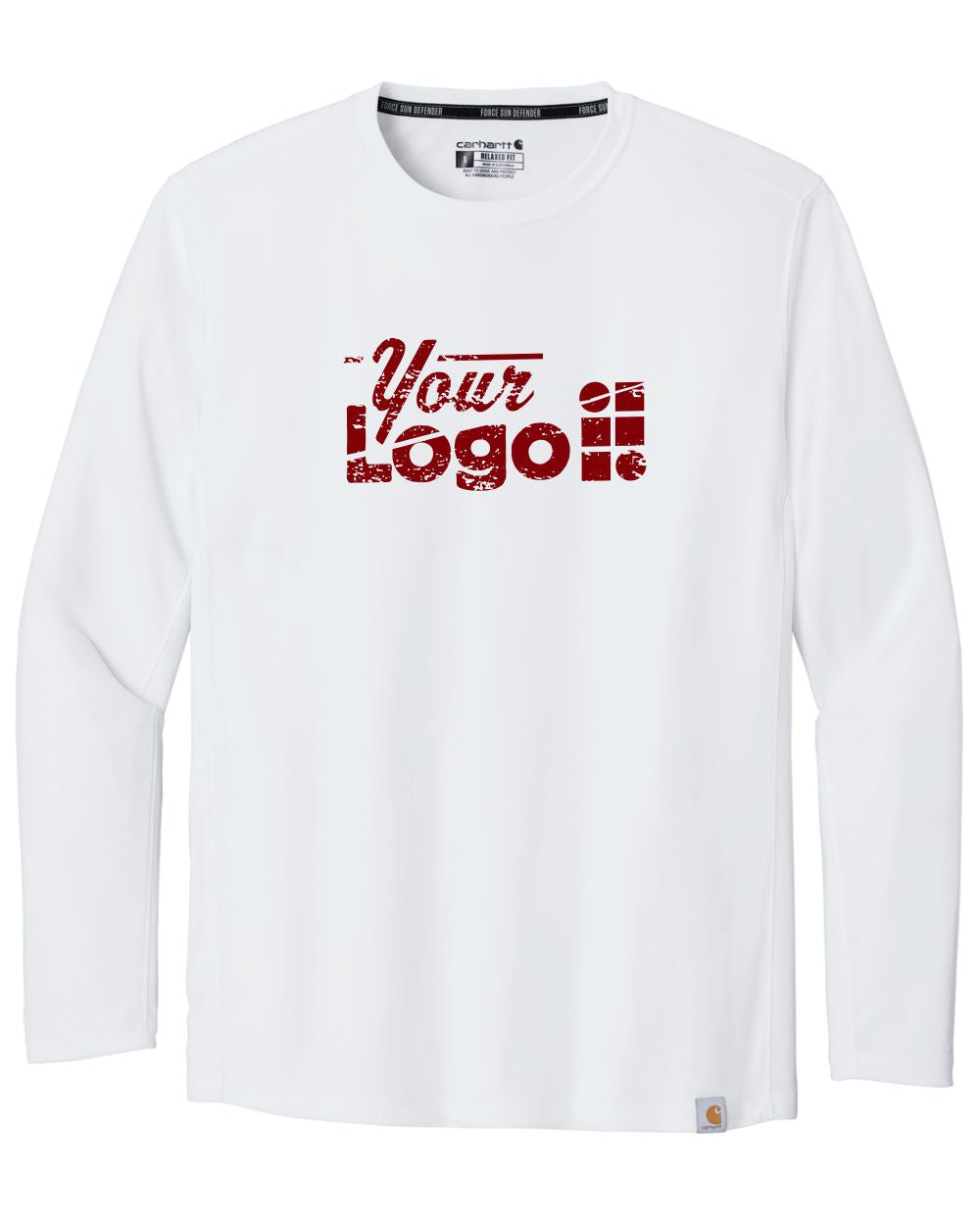 Carhartt L/S Force Sun Defender Custom T-Shirt, color: White