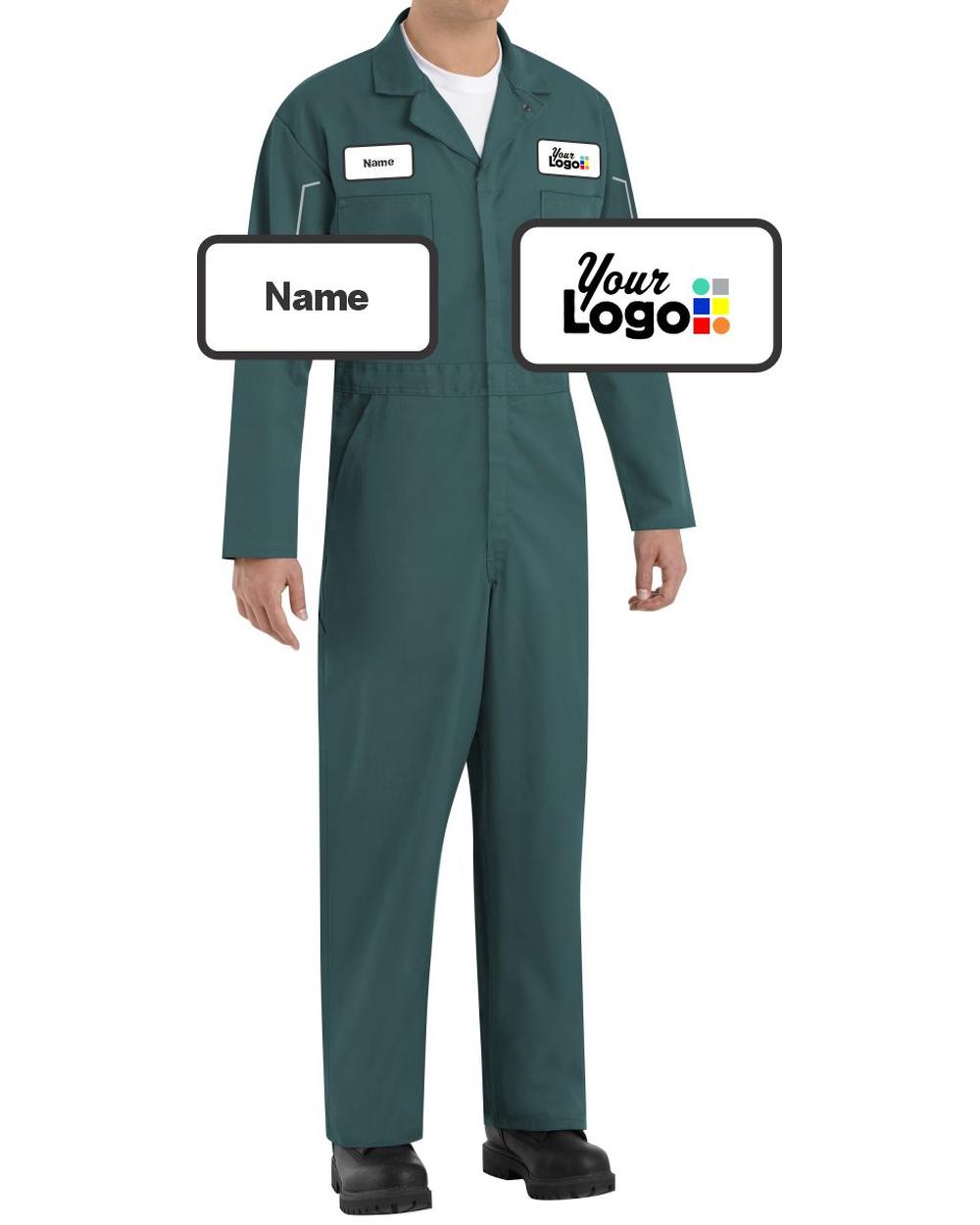 RedKap Action-Back Custom Coverall, color: Spruce Green