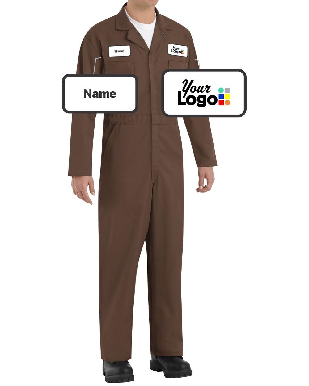 RedKap Action-Back Custom Coverall, color: Brown