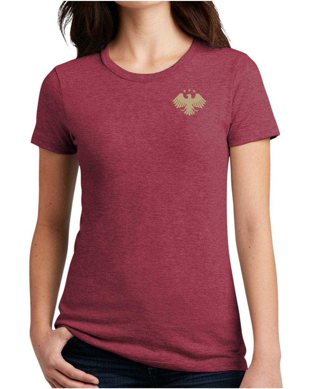 District S/S Perfect Blend Syria's New Eagle T-Shirt, color: Heathered Red