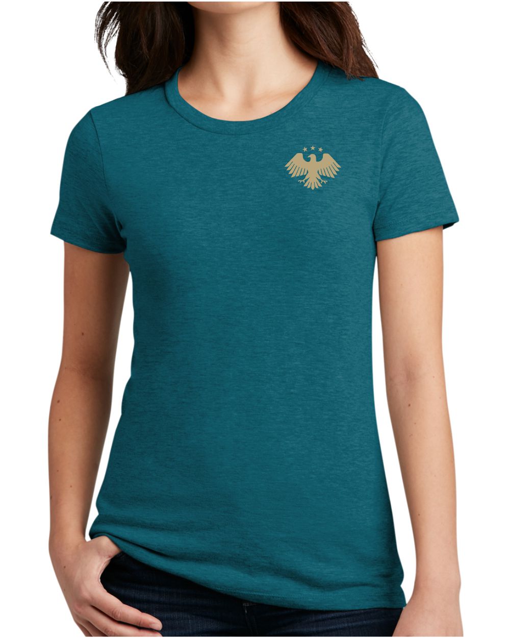 District S/S Perfect Blend Syria's New Eagle T-Shirt, color: Heathered Teal