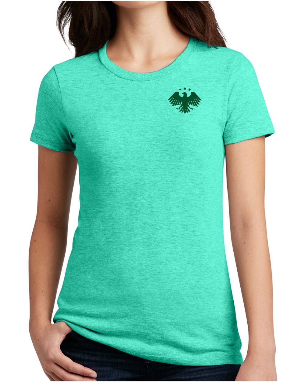 District S/S Perfect Blend Syria's New Eagle T-Shirt, color: Aqua Heather