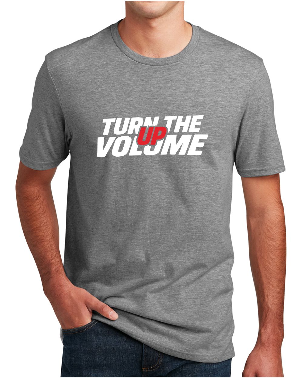 District S/S Perfect Blend Turn The Volume Up T-Shirt, color: Grey Frost