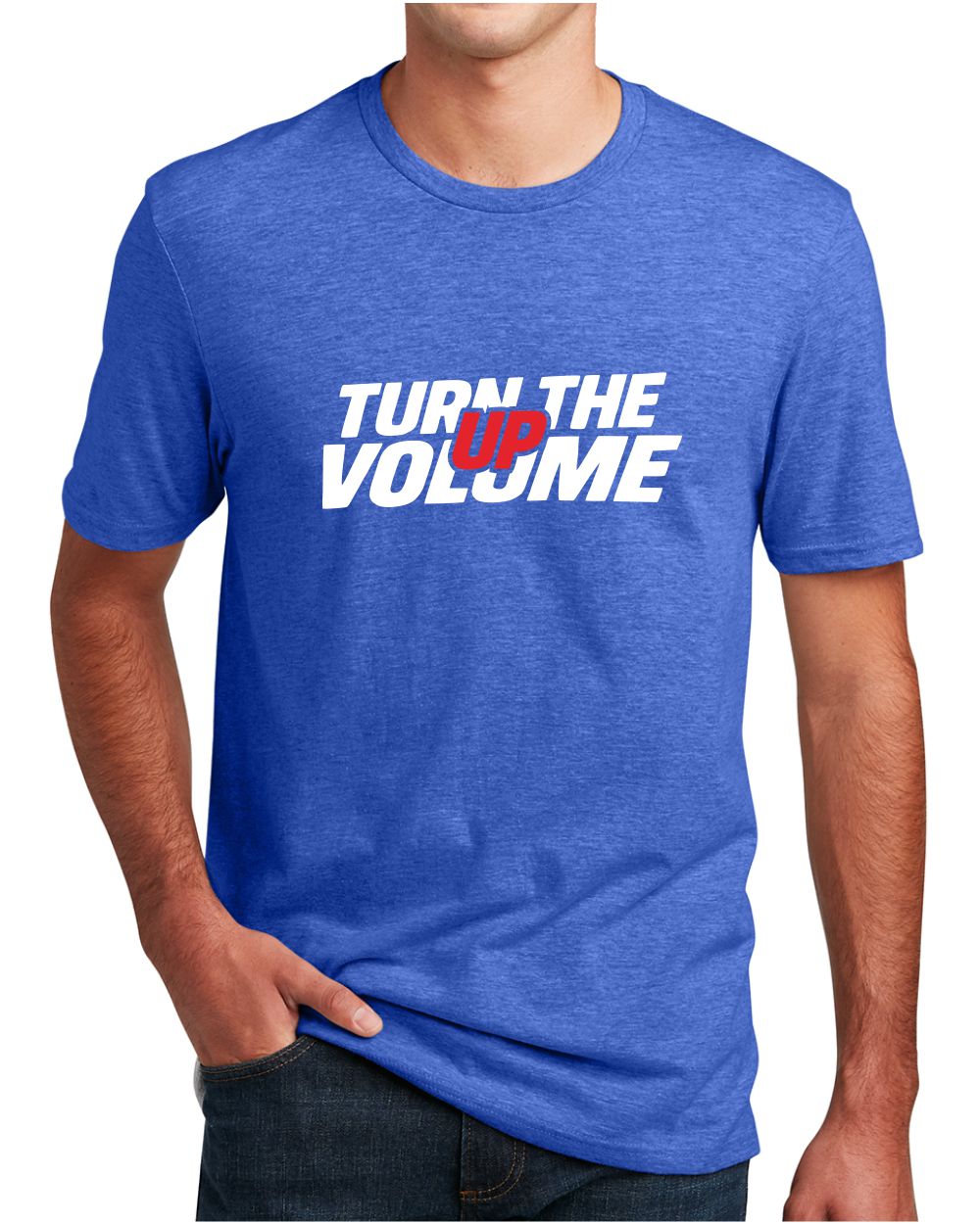 District S/S Perfect Blend Turn The Volume Up T-Shirt, color: Royal Frost
