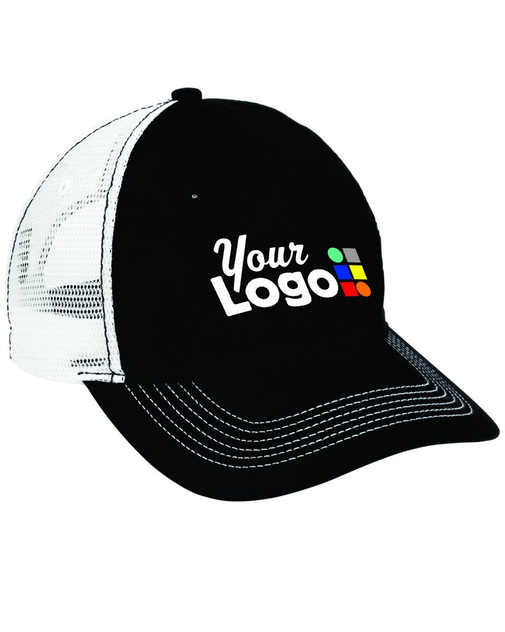 District MeshBack Custom Cap, color: Black/White