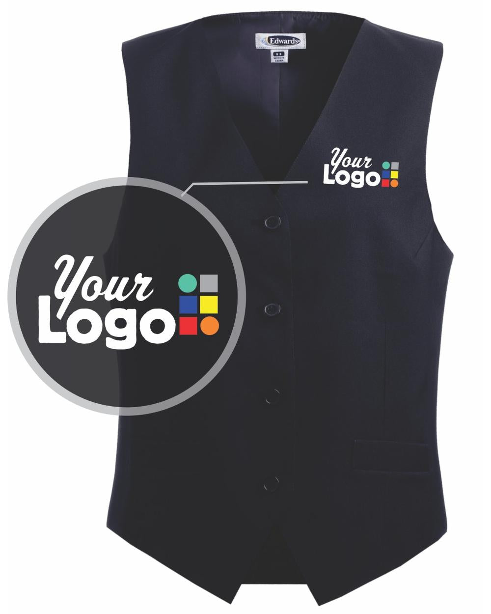 Edwards Formal Custom Vest, color: Dark Navy