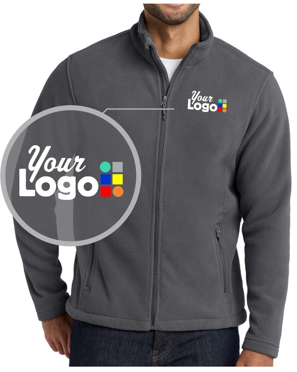 Port Authority Value Fleece Custom Jacket, color: Iron Grey