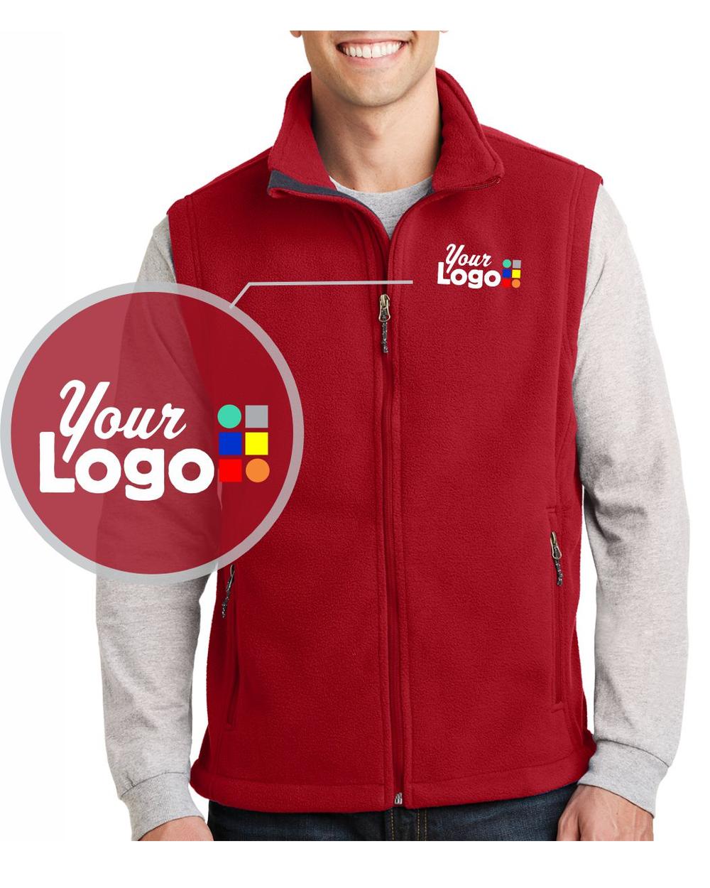 Port Authority Value-Fleece Custom Vest, color: True Red